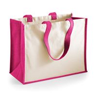 SHOPPER IN COTONE E JUTA